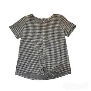 Green Envelope Women's Tweed Check Top S